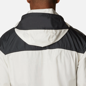 Chaqueta cortavientos para hombre con logotipo personalizado e impresión, chaqueta cortavientos informal con cremallera y capucha de poliéster 100% de manga larga negra sólida - Product Image 6