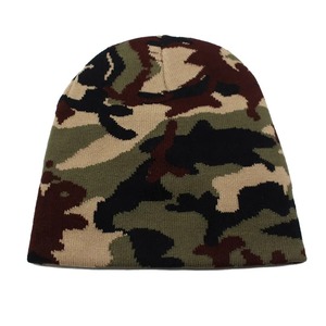 Caza Cálido Deporte de invierno Sombrero de invierno para hombre Gorro de camuflaje Camo Classic Gorro con logotipo cosido personalizado - Product Image 2