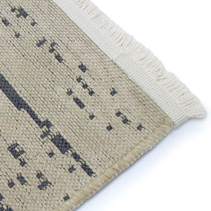 Tapis Moderne Tissé en Chenille Beige Vison Lavable 7mm Polyester Coton Base Antidérapante Turquie Vente en Gros Taille Personnalisée OEM ODM Sol Intérieur - Product Image 4