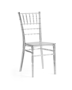 Silla de Acrílico Transparente Moderna para Eventos, Silla de Resina Plástica Transparente para Bodas, Apilable, Económica, de Cristal, para Exteriores - Product Image 1