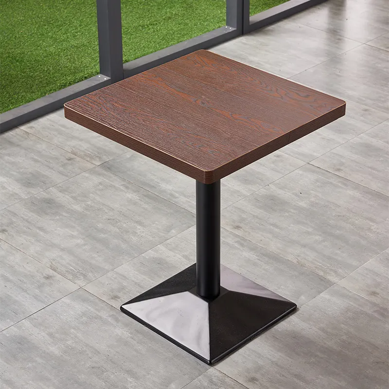 Chaise de table à manger en bois de meubles de café de restaurant industriel rétro