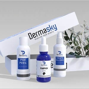 Dermasky, kit de cáscara de calabaza de alta calidad, Etiqueta Privada, peeling químico, neutralizador previo al peeling, mejora la piel brillante para la cara - Product Image 1
