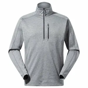 Sporty Elegance Men's Long Sleeve Fleece Quarter-Zip 2023