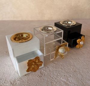 Soporte de incienso de travertino verde, blanco y negro, quemador de incienso de mármol de mesa de Hotel en casa, mini para regalos Eid - Product Image 2