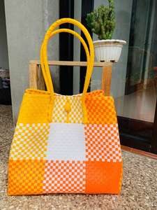 2024 nouveau grand sac à main écologique pour femmes sac tissé en gros fabriqué à partir de matières plastiques recyclées en Indonésie pour adultes - Product Image 2