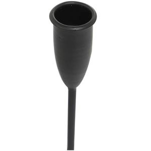 Le candélabre conique à sept plaques en métal noir est un luminaire décoratif conçu pour contenir sept bougies coniques - Product Image 6