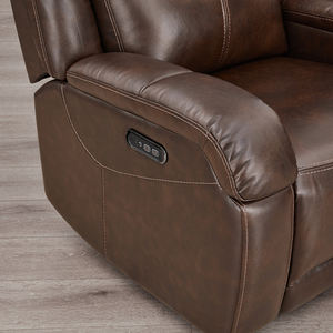 Fauteuil inclinable <span class=keywords><strong>mural</strong></span> électrique moderne DOSER à un siège, à double moteur, avec USB, en cuir synthétique, cadre en bois pour salon - Product Image 2