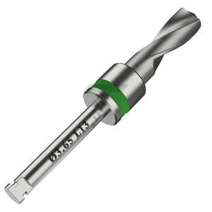 Taladro de tope integral 03,65mm, codificado por color verde, fabricado en acero inoxidable fabricado en Israel - Product Image 2