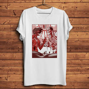 Camiseta de Anime Titans Attack, 100% Algodón Jersey Transpirable con Estampado de Personajes y Logotipo, Teñido con Hilo, Peso de Tela 240g 300g - Product Image 5