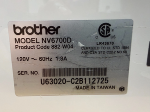 Máquina de Coser y Bordar Brother Innovis 6700D Q-u-a-t-t-r-o 2 NV6700D - Product Image 2