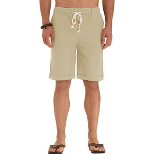 Pantalones cortos de algodón para correr lavados con ácido piedra parche bordado de gran tamaño descolorido estampado informal personalizado para hombre - Product Image 1