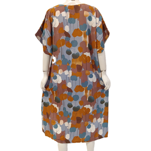 Robe de nuit colorée mignonne Style simple Motif complet Taille élastique Très confortable - Product Image 3