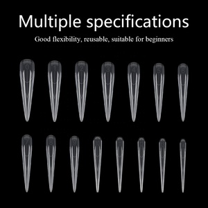 ปลายเล็บสองรูปแบบสำหรับการต่อเล็บเล็บเล็บปลอมแบบมืออาชีพขนาด XXXL - Product Image 5