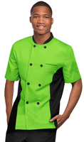 Pantalones de Chef Unisex de Media Manga, Premium, Cómodos y Duraderos, 65% Poliéster, 35% Algodón, con Estampado en Relieve, Uniformes para Restaurante y Bar