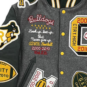 Versity vestes nComfortable Utilisation extérieure Hommes et femmes Varsity Jacket Top Vente Vêtements De Mode Véritable Varsity Vestes - Product Image 5