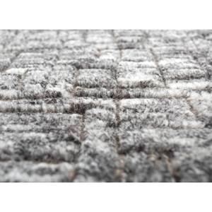 Alfombra Abstracta de Lana Gris y Negra Anudada a Mano para Decoración del Hogar Estilo Boho para Sala de Estar o Pasillo -AKWT-1059 - Product Image 3