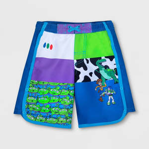 Traje de Baño Adaptativo de Toy Story para Niños de Disney Store, Talla XL, Diseño de Dibujos Animados, Traje de Baño Largo para Niños Pequeños, Estilo Veraniego - Product Image 1