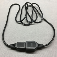 XL XLYT-23 1.8M Kabel Ekstensi Pengontrol Gamepad Berkabel 9-Pin Kabel Pengisi Daya Genesis MD2 Mega Drive Aksesoris Game Hitam