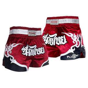 Short Muay Thai personnalisé Design rétro broderie par sublimation appliques sortie d'usine troncs de Kickboxing - Product Image 5