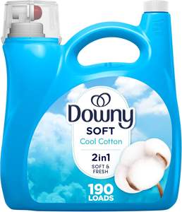 Conditionneur de tissu liquide en coton Downy Cool (assouplissant), 164 flOz, 190 charges - Product Image 6