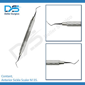 Détartreur de faucille antérieure N135 Instruments parodontaux terminés Curettes dentaires Gracey Fabricant de chirurgie dentaire parodontale - Product Image 3