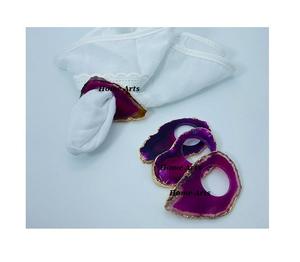 Designer Gold Color <b>Resin</b> Napkin <b>Ring</b> Customized Size And Shape Napkin <b>Ring</b> From Best Exporter In India - Product Image 4