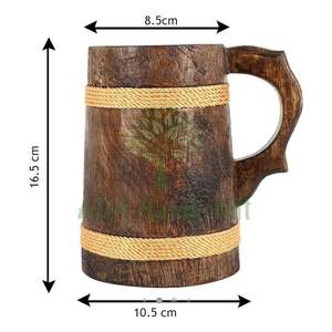 Tasse à thé en bois de bambou de 100 ml, style écologique et design campagnard, idéale pour les cadeaux d'affaires - Product Image 1