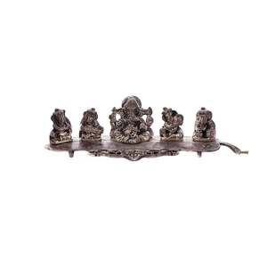 Handmade Silver Musical Ganesha Incense <b>Stick</b> Holder White Metal New Model Lavender Sandalwood Rose <b>Scents</b> for Home Use - Product Image 2