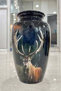 Urne de crémation pour adultes American Deer Urne de crémation pour cendres humaines Urne de cerf commémorative noire avec caractéristiques d'accompagnement pour les funérailles - Product Image 5