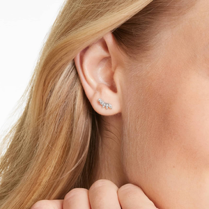 Elegant 925 Silver <b>Moissanite</b> Diamond Marquise Shape <b>Earrings</b> Leaf Inspired Brilliant Cut Stones Luxury Fine Jewelry for Women - Product Image 4