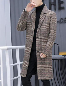 Men's Brown Belted Leather Coat Double Breasted Zip Jacket With Multiple Pockets & Adjustable Straps - Product Image 5