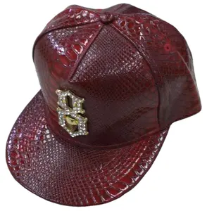 Custom Embroidery Curved Leather Brim Unisex Baseball Cap Custom Snapback Hat Cap