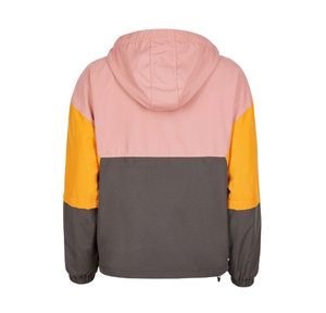 แจ็กเก็ตกันลมมีเชือกรูดบล็อกสีใหม่สำหรับผู้หญิงไซส์ใหญ่พิเศษโพลีเอสเตอร์กันน้ำสำหรับฤดูร้อน - Product Image 2