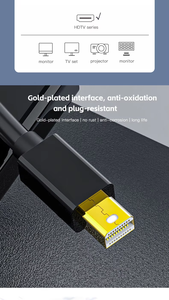 Cable Adaptador SYONG <span class=keywords><strong>Mini</strong></span> DP <span class=keywords><strong>a</strong></span> <span class=keywords><strong>HDMI</strong></span> 4K 1080P, Convertidor <span class=keywords><strong>Mini</strong></span> DP <span class=keywords><strong>Macho</strong></span> <span class=keywords><strong>a</strong></span> <span class=keywords><strong>HDMI</strong></span> <span class=keywords><strong>Hembra</strong></span> con Audio y Video para PC, Consola de Juegos - Product Image 5