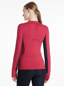 Custom women horse riding baselayer OEM ODM supplier high performance quick dry material flexible fit <b>long</b> <b>sleeve</b> baselayer - Product Image 6