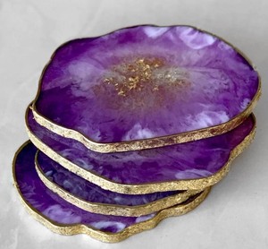 Resin Coasters for Home <b>Table</b> <b>Protection</b> Drinkware Accessory Wholesale India - Product Image 1