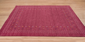 พรมขนสัตว์ทอมือสีชมพูราสเบอร์รี่ สไตล์มินิมอล โบโฮ สำหรับห้องนั่งเล่น ห้องนอน ตกแต่งบ้านสไตล์โมเดิร์น - Product Image 5