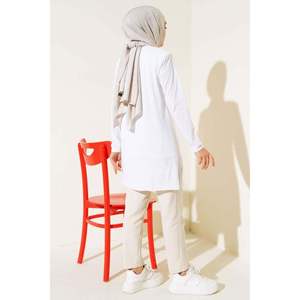 Tunique à Manches Longues Blanc - Product Image 3