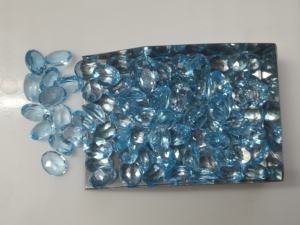 9x7มม. รูปไข่ตัดสีฟ้าบุษราคัมธรรมชาติสำหรับทำเครื่องประดับ - Product Image 4