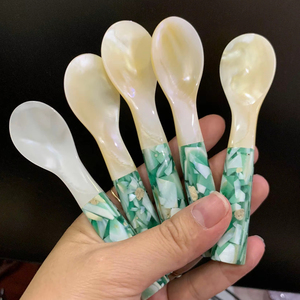 Cuchara de nácar de Vietnam, cubiertos de concha hechos a mano de primera calidad para restaurante, hotel, catering y comedor privado - Product Image 1