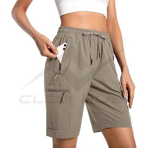 2025 New Arrival <b>Women's</b> Lightweight Hiking <b>Cargo</b> <b>Shorts</b> Sport Summer Casual Quick Dry Athletic <b>Shorts</b> Breathable High Zipper - Product Image 1
