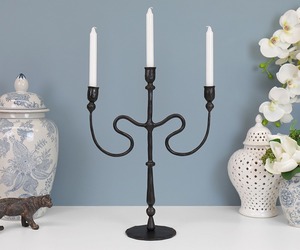 Candélabre en métal robuste pour décor à la maison durable décoration d'événement Table de mariage pièce maîtresse bougeoir support - Product Image 3