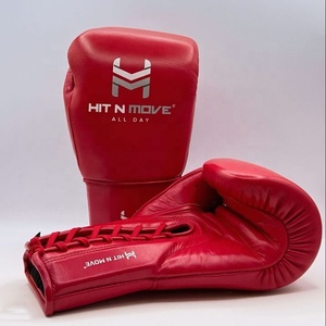 Hot Selling Custom Made Hit N Move Custom Made Training Sparring Gloves Youth Boxing Gloves Lace-up Battle Gloves For Adults - Product Image 3