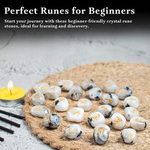 ชุดอักษรรูนหินพระจันทร์สีรุ้งคริสตัล-หินรูนแกะสลักสำหรับผู้เริ่มต้นและมืออาชีพ - Product Image 6