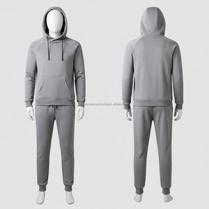 Survêtement en coton de haute qualité avec logo personnalisé, vêtements de sport pour hommes, ensemble de survêtement pour hommes, sweat-shirts, jogging, vêtements de loisirs, survêtements - Product Image 3