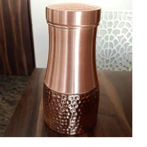Custom Made Copper <b>Water</b> Bottles for Drinking Portable Home Utensils with Handle for Resale - Product Image 1