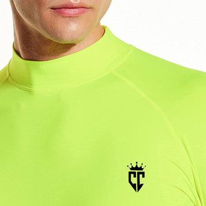 Hombres 100% de alta calidad superior cómodo manga larga Fitness Rash Guard ropa para adultos - Product Image 4