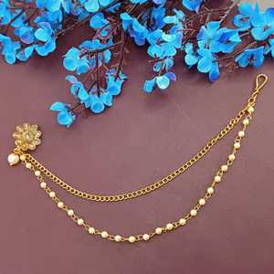 <b>Indian</b> Jewelry Set Manufacturer Crystal Kundan Design Stud Bridal Nose <b>Ring</b> With Chain <b>Indian</b> Wholesaler Jewellery for Women - Product Image 2