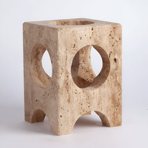 Soporte de vino para decoración del hogar indio hecho a mano, estantes de vino de piedra decorativa y piedra travertino para Bar, bañeras de bebidas y cubos de hielo - Product Image 2