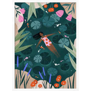 Affiche de natation en eau libre de Bea Mller pour décoration murale - Product Image 3